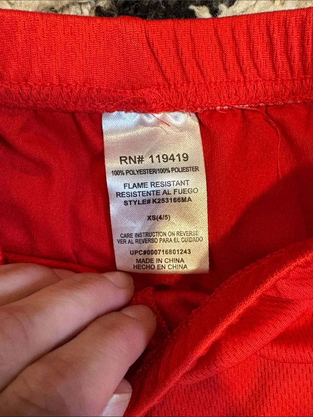 3/$20! Boys kids XS size 4-5 shorts Red Kids' Athletic Shorts 'Since 92' Patch